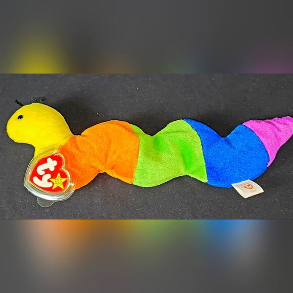 Ty Other - Beanie Babies INCH the Worm Ty 1995 MNT NMNT VINTAGE RARE Retired